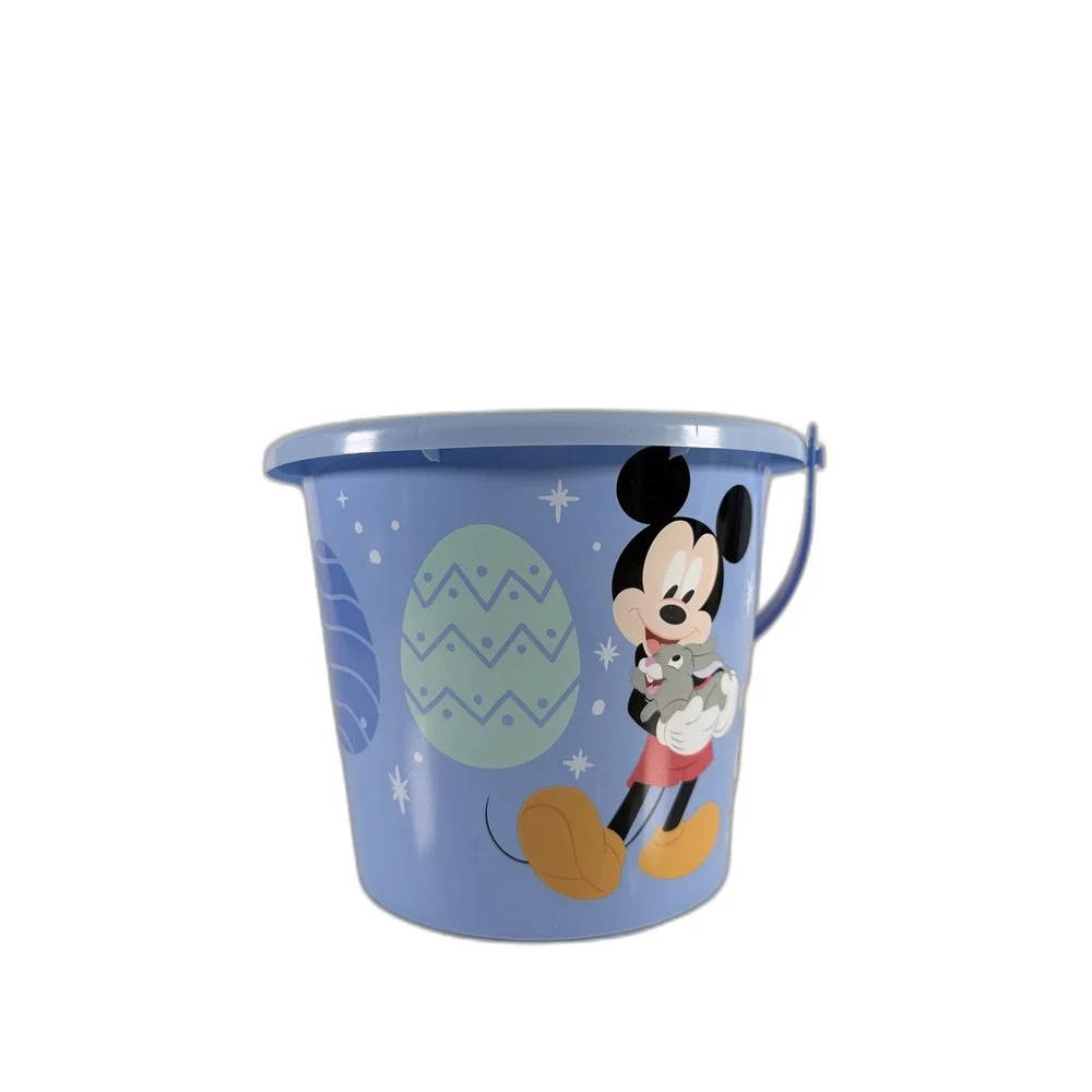 Disney‎ Mickey Mouse Easter Bucket Blue Plastic Pail Egg Hunt Basket Kcare